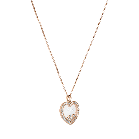 放大 {0}Chopard - 钻石 吊坠 Happy Diamonds Icons 79A039-5201  3/4视图