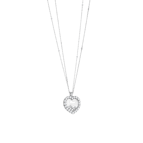 Enlarge {0}Chopard - Diamond Pendant Happy Diamonds Icons Joaillerie 79A049-1001  3/4 view