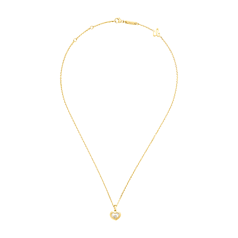EnlargeChopard - Diamond Pendant Happy Diamonds Icons 79A054-0001   laid flat closed and curved view