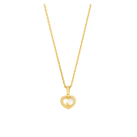 EnlargeChopard - Diamond Pendant Happy Diamonds Icons 79A054-0001    laid flat closed and curved back view