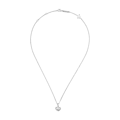 Vergr&ouml;&szlig;ern {0}Chopard - Diamant Anh&auml;nger Happy Diamonds Icons 79A054-1001   Ansicht flach geschlossen und gebogen