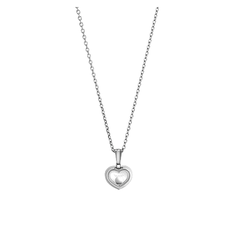 Vergr&ouml;&szlig;ern {0}Chopard - Diamant Anh&auml;nger Happy Diamonds Icons 79A054-1001    R&uuml;ckansicht flach geschlossen und gebogen