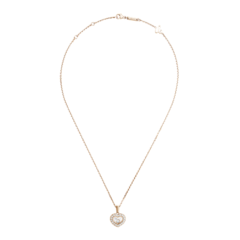 Enlarge {0}Chopard - Diamond Pendant Happy Diamonds Icons 79A054-5201   laid flat closed and curved view
