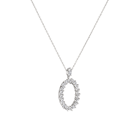 放大 {0}Chopard - 钻石 吊坠 L'Heure du Diamant Marquise 79A061-1001  3/4视图