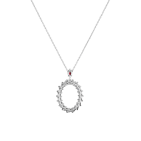 EnlargeChopard - Diamond Pendant L'Heure du Diamant Marquise 79A061-1301    laid flat closed and curved back view