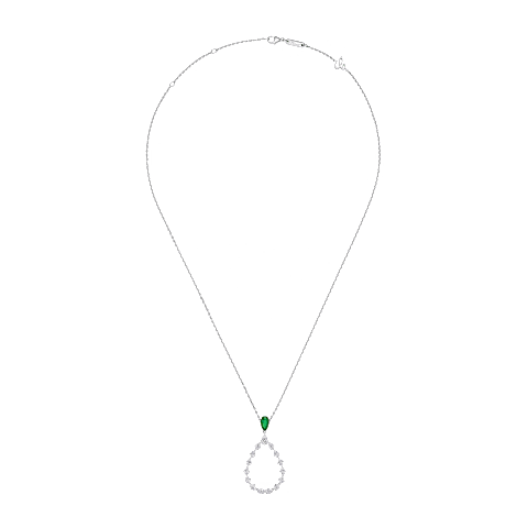 Vergr&ouml;&szlig;ernChopard - Diamant Anh&auml;nger L'Heure Du Diamant Drop 79A063-1401   Ansicht flach geschlossen und gebogen