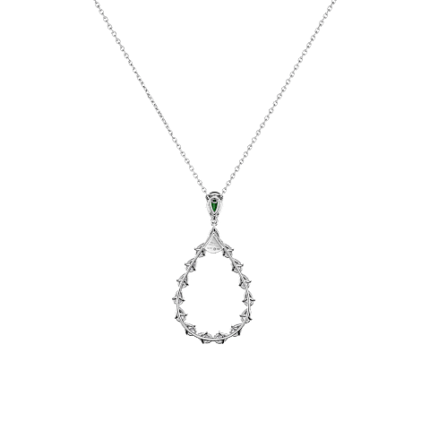 Vergr&ouml;&szlig;ernChopard - Diamant Anh&auml;nger L'Heure Du Diamant Drop 79A063-1401    R&uuml;ckansicht flach geschlossen und gebogen