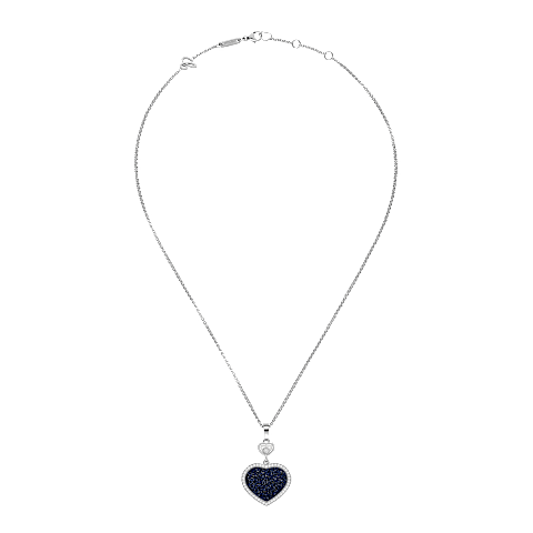 تكبير {0}Chopard - حلية متدلية ألماس هابي هارتس 79A074-1510   عرض مسطح مغلق ومنحني