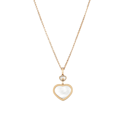 Vergr&ouml;&szlig;ern {0}Chopard - Anh&auml;nger Happy Hearts 79A074-5301    R&uuml;ckansicht flach geschlossen und gebogen
