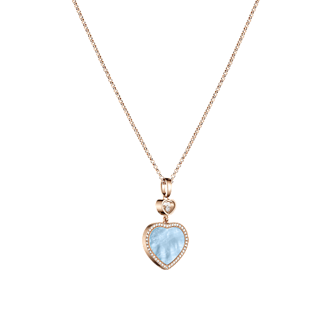 Enlarge {0}Chopard - Diamond Pendant Happy Hearts 79A074-5340  3/4 view