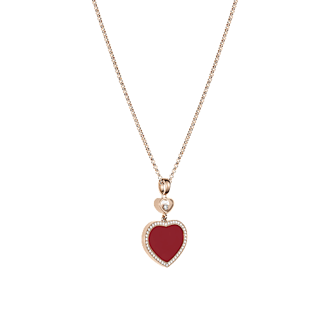 Agrandir {0}Chopard - Pendentif Happy Hearts 79A074-5801  Vue 3/4