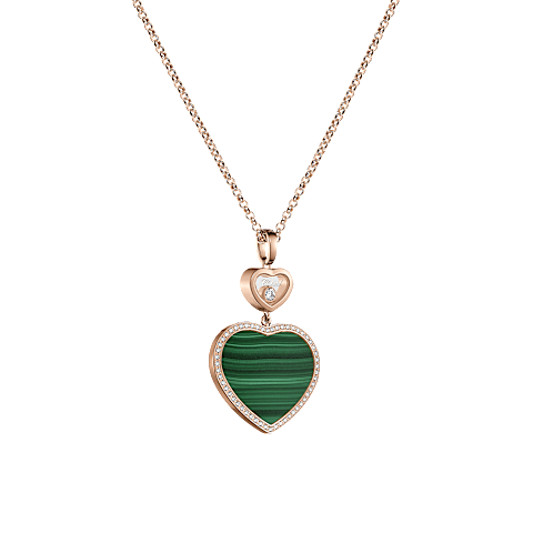 Enlarge {0}Chopard - Diamond Pendant Happy Hearts 79A075-5191  3/4 view