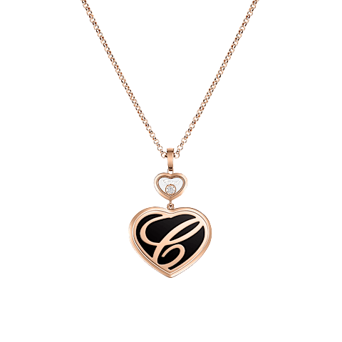 تكبير {0}Chopard - حلية متدلية ألماس هابي هارتس 79A075-5291    عرض خلفي مسطح مغلق ومنحني