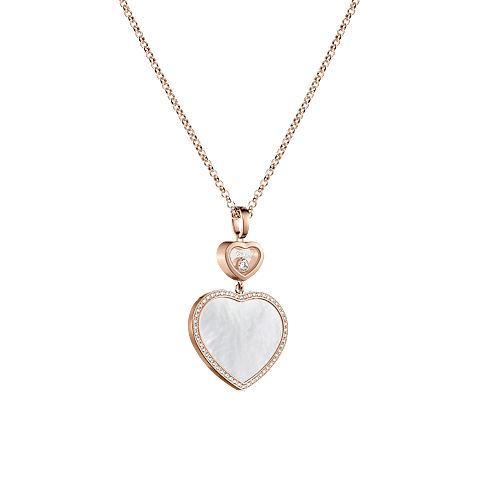 Ingrandisci {0}Chopard - Ciondolo Diamanti Happy Hearts 79A075-5391  Vista 3/4