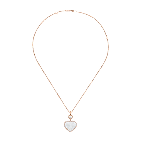Ingrandisci {0}Chopard - Ciondolo Diamanti Happy Hearts 79A075-5391   Vista chiusa e curva
