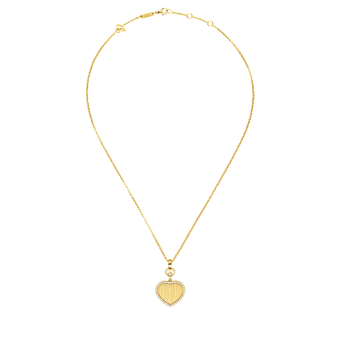 拡大Chopard - ペンダント ハッピーハート 79A107-0921   平置き閉じた曲線ビュー