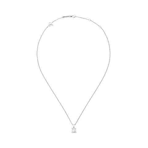 تكبير {0}Chopard - حلية متدلية هابي دايموندز آيكونز 79A114-1001   عرض مسطح مغلق ومنحني