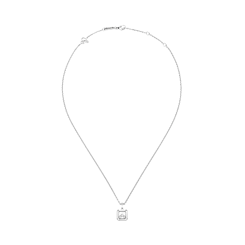 تكبير {0}Chopard - حلية متدلية هابي دايموندز آيكونز 79A115-1001   عرض مسطح مغلق ومنحني