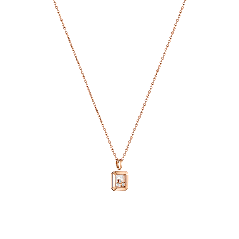 放大 {0}Chopard - 钻石 吊坠 Happy Diamonds Icons 79A115-5001  3/4视图
