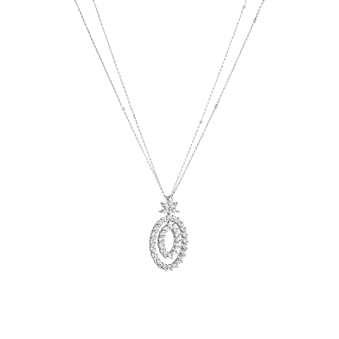 Enlarge {0}Chopard - Diamond Pendant L'Heure du Diamant Marquise 79A162-1001  3/4 view