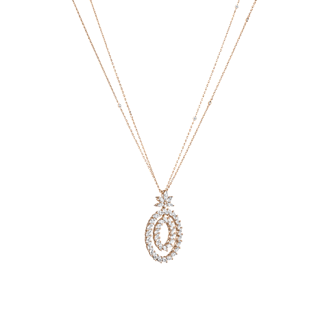 Enlarge {0}Chopard - Diamond Pendant L'Heure du Diamant Marquise 79A162-5001  3/4 view