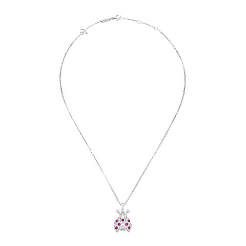 تكبير {0}Chopard - حلية متدلية ألماس هابي دايموندز ليدي بيرد 79A186-1201   عرض مسطح مغلق ومنحني