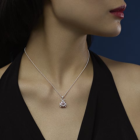تكبير {0}Chopard - حلية متدلية ألماس هابي دايموندز ليدي بيرد 79A186-1201     عرض عند الارتداء