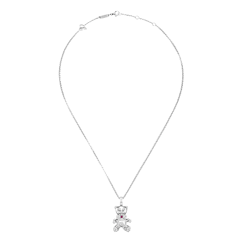 تكبير {0}Chopard - حلية متدلية ألماس هابي دايموندز تيدي بير 79A188-1201   عرض مسطح مغلق ومنحني