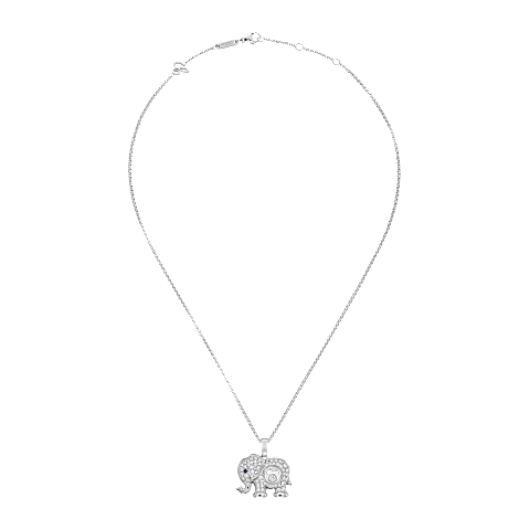 تكبير {0}Chopard - حلية متدلية ألماس هابي دايموندز إليفنت 79A189-1201   عرض مسطح مغلق ومنحني