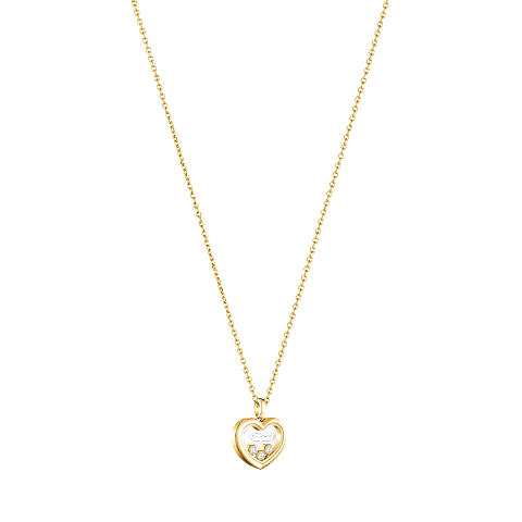 Enlarge Chopard - Diamond Pendant Happy Diamonds Icons 79A193-0001  3/4 view
