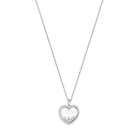 Enlarge Chopard - Diamond Pendant Happy Diamonds Icons 79A194-1201  3/4 view