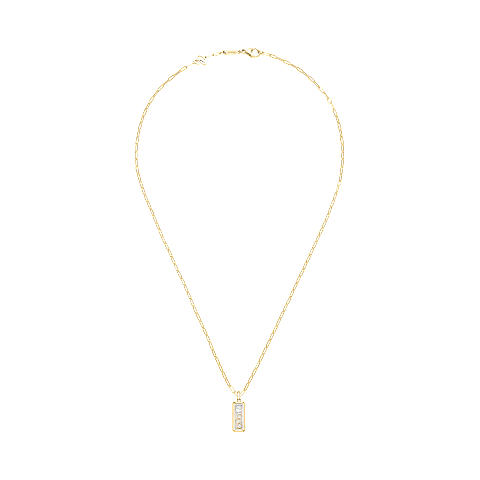 放大 {0}Chopard - 钻石 吊坠 Happy Diamonds Icons 79A201-0001   平放闭合弯曲视图