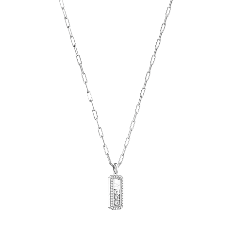 放大 {0}Chopard - 钻石 吊坠 Happy Diamonds Icons 79A201-1201  3/4视图