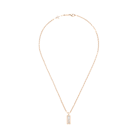 放大 {0}Chopard - 钻石 吊坠 Happy Diamonds Icons 79A201-5001   平放闭合弯曲视图