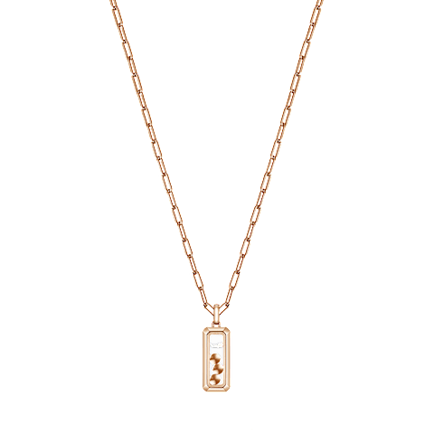 Chopard - Ciondolo Diamanti Happy Diamonds Icons 79A201-5201    Vista posteriore chiusa e curva