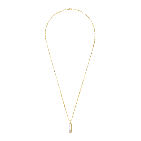 放大 {0}Chopard - 钻石 吊坠 Happy Diamonds Icons 79A202-0001   平放闭合弯曲视图