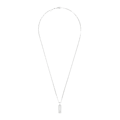 放大 {0}Chopard - 钻石 吊坠 Happy Diamonds Icons 79A202-1201   平放闭合弯曲视图