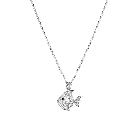 放大 {0}Chopard - 钻石 吊坠 Happy Diamonds Fish 79A205-1201  3/4视图