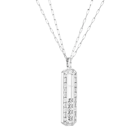 Enlarge Chopard - Diamond Pendant Happy Diamonds Icons Joaillerie 79A209-1001  3/4 view