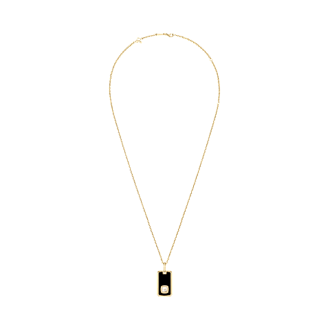 Enlarge Chopard - Diamond Pendant Happy Diamonds Heritage 79A210-0001   laid flat closed and curved view