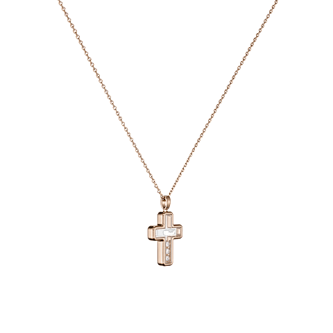 EnlargeChopard - Diamond Pendant Happy Diamonds Cross 79A409-5001  3/4 view