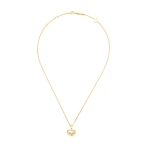 EnlargeChopard - Diamond Pendant Happy Diamonds Icons 79A611-0001   laid flat closed and curved view