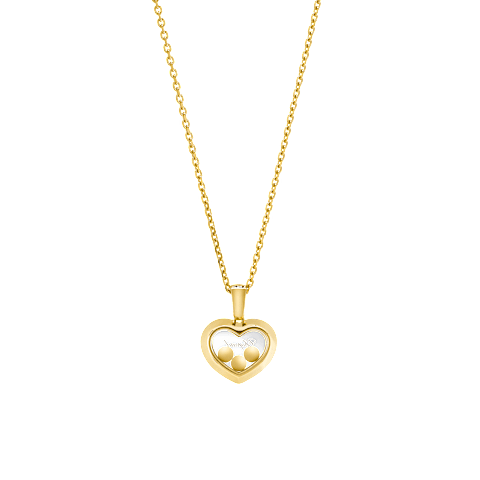 EnlargeChopard - Diamond Pendant Happy Diamonds Icons 79A611-0001    laid flat closed and curved back view