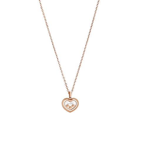 Vergr&ouml;&szlig;ernChopard - Diamant Anh&auml;nger Happy Diamonds Icons 79A611-5201    R&uuml;ckansicht flach geschlossen und gebogen