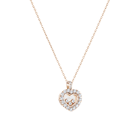 Enlarge {0}Chopard - Diamond Pendant Happy Diamonds Icons Joaillerie 79A615-5001  3/4 view