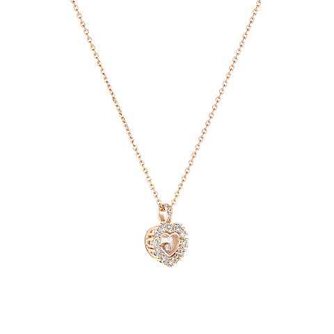 Agrandir {0}Chopard - Pendentif Diamant Happy Diamonds Icons Joaillerie 79A616-5001  Vue 3/4