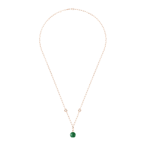 放大 {0}Chopard - 钻石 吊坠 Happy Diamonds Planet 79A619-5101   平放闭合弯曲视图
