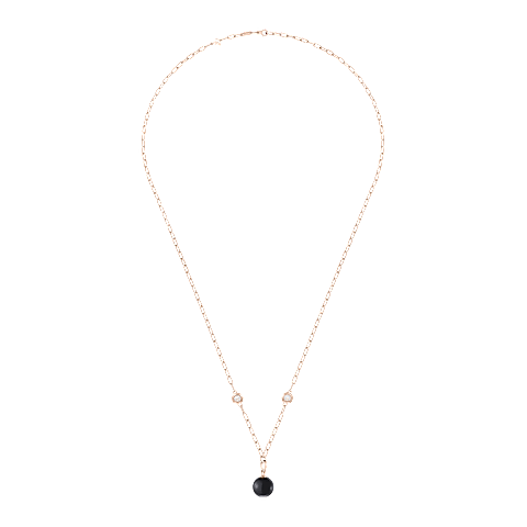 Enlarge {0}Chopard - Diamond Pendant Happy Diamonds Planet 79A619-5201   laid flat closed and curved view