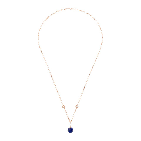 放大 {0}Chopard - 钻石 吊坠 Happy Diamonds Planet 79A619-5501   平放闭合弯曲视图