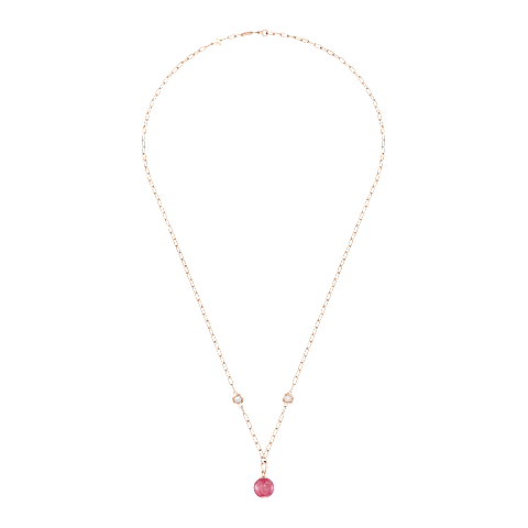 放大 {0}Chopard - 钻石 吊坠 Happy Diamonds Planet 79A619-5701   平放闭合弯曲视图